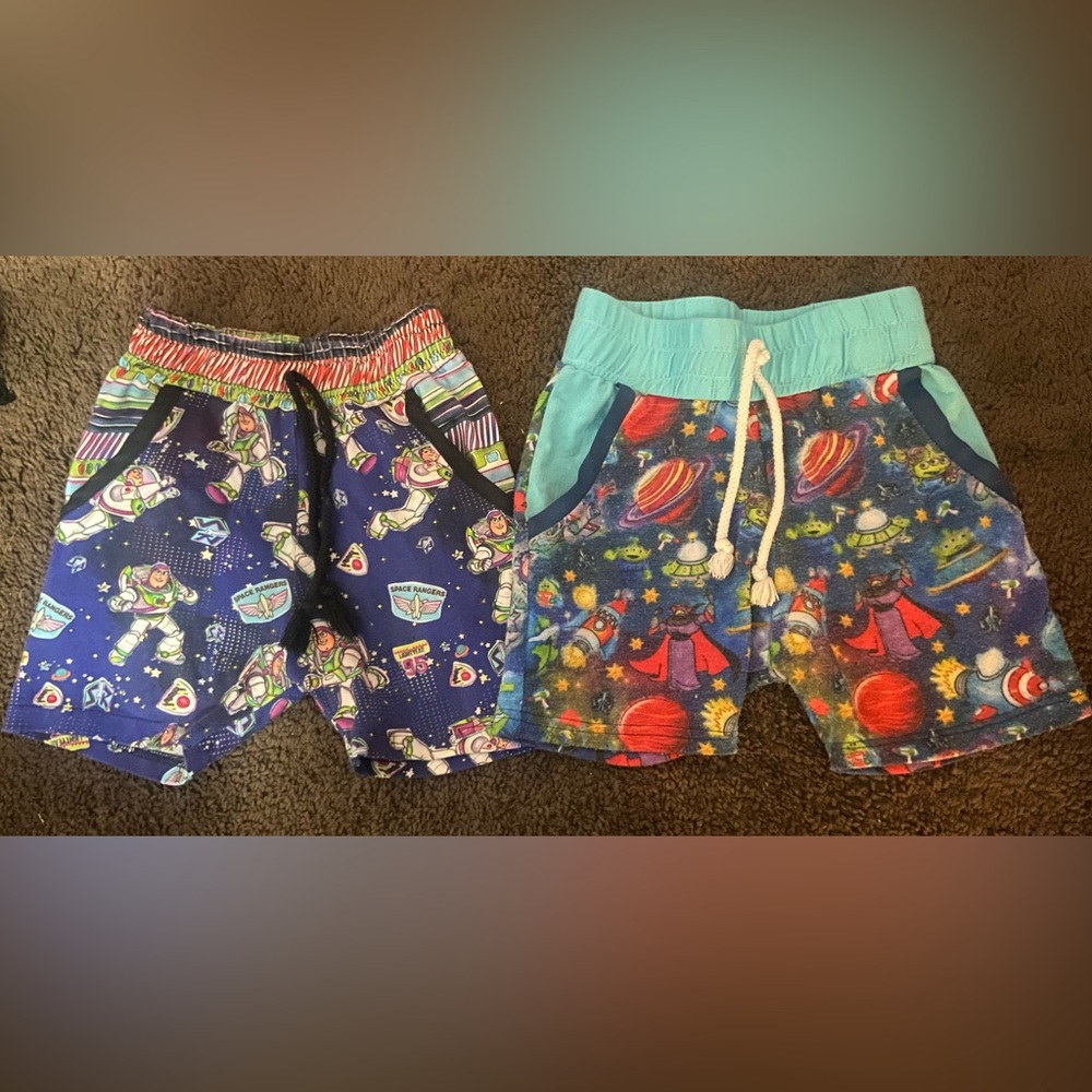 Small shop size 4t buzz lightyear shorts bundle